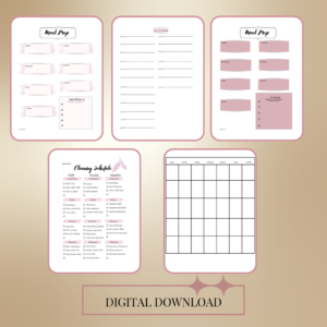 pdf printable to help you stay organized and on task. Digital download pdf.