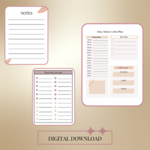 pdf printable to help you stay organized and on task. Digital download pdf.